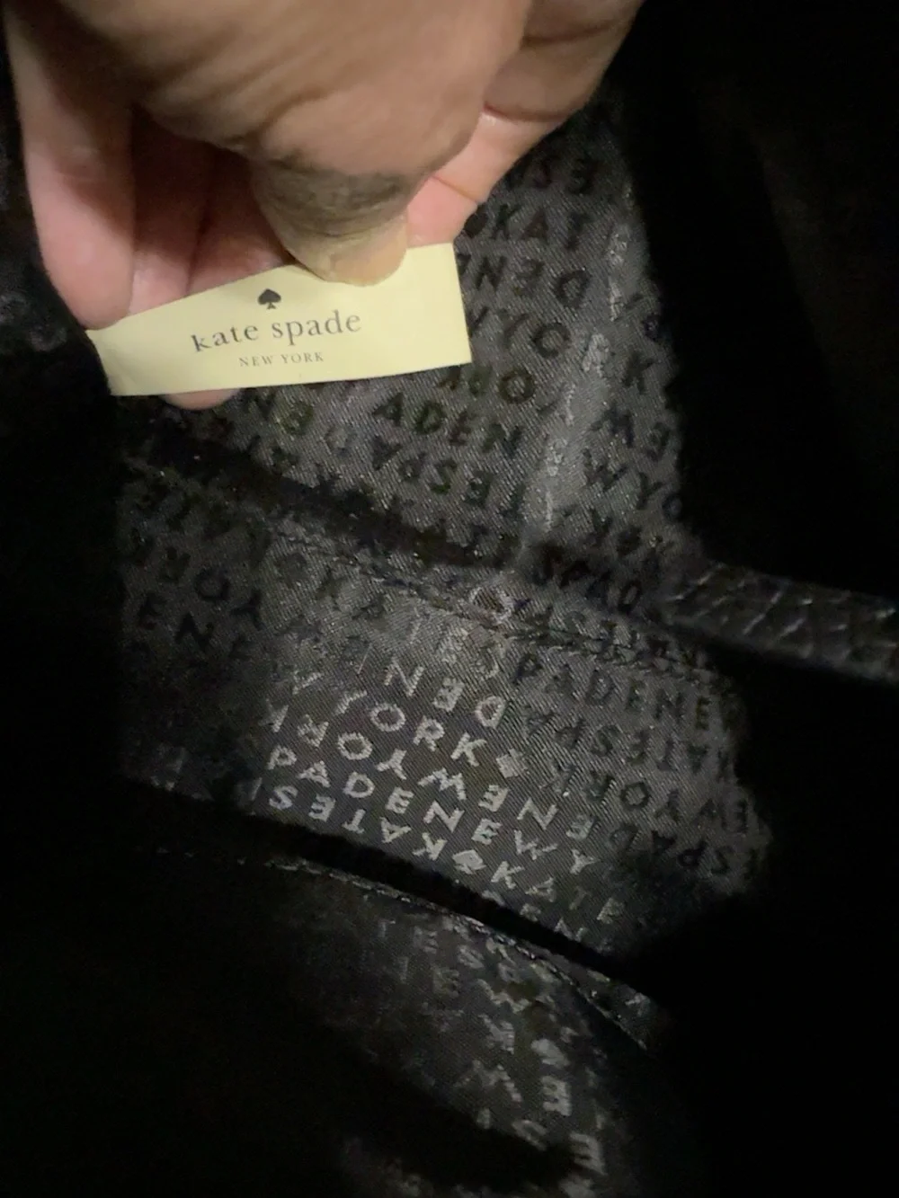Kate Spade Black Pebbled Leather Satchel Crossbody Shoulder Bag Tassel